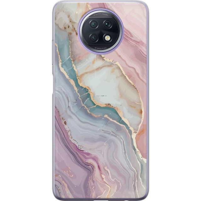 Mobile case for Xiaomi Redmi Note 9T with Marble design