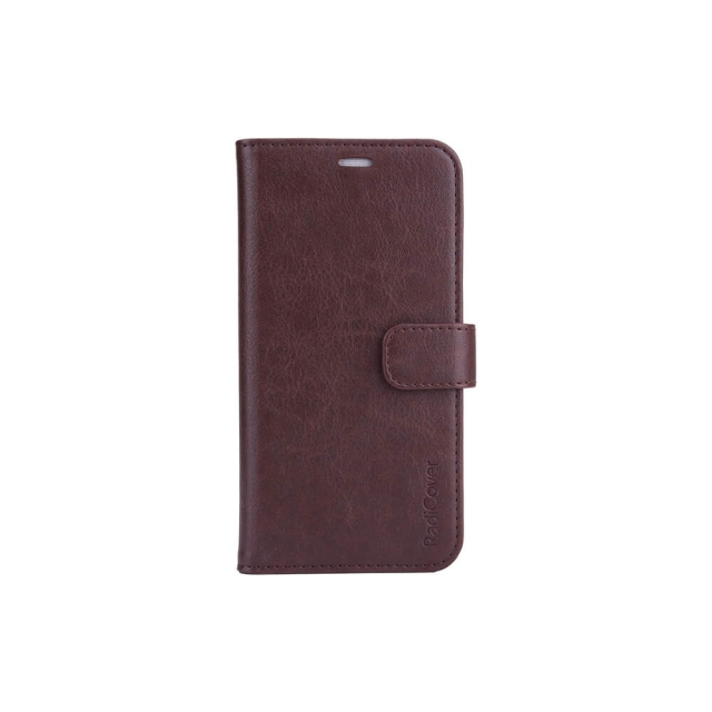 Radicover Anti Radiation Mobile Case PU Leather iPhone 13 Flipcover Brown