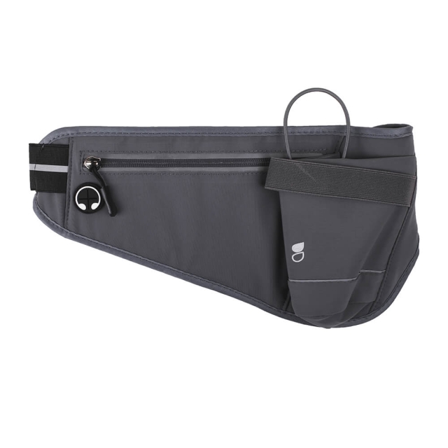 Gear Sport Belt Premium Universal up to 6" Pocket for Bottle Grey