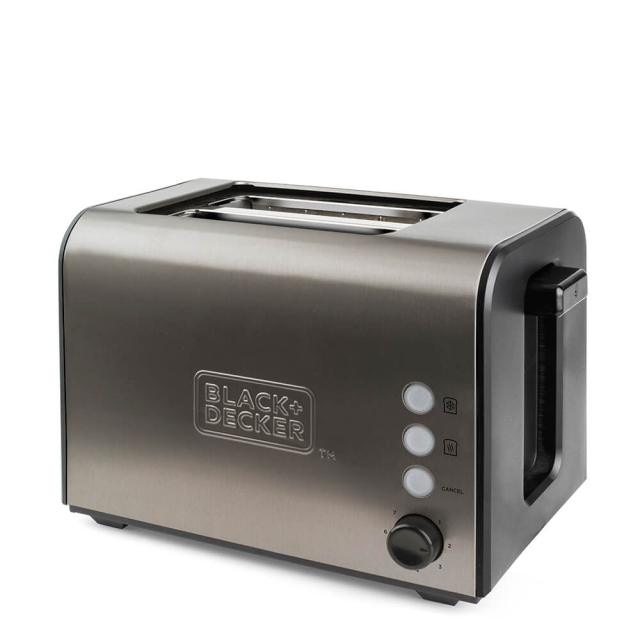BLACK+DECKER Toaster 2-Slice Brushed Steel