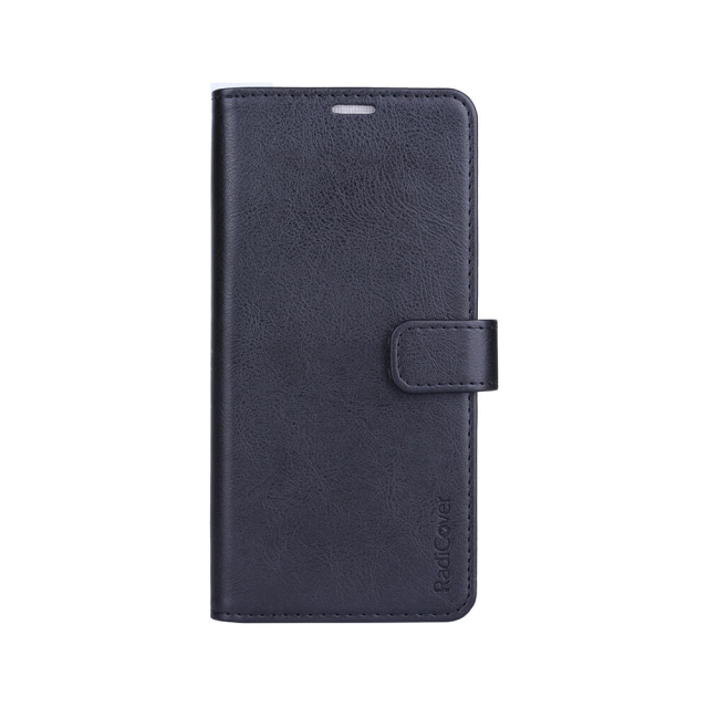 Radicover Radiation protected Mobilewallet PU Samsung A72 Flipcover Black 3-Led RFID