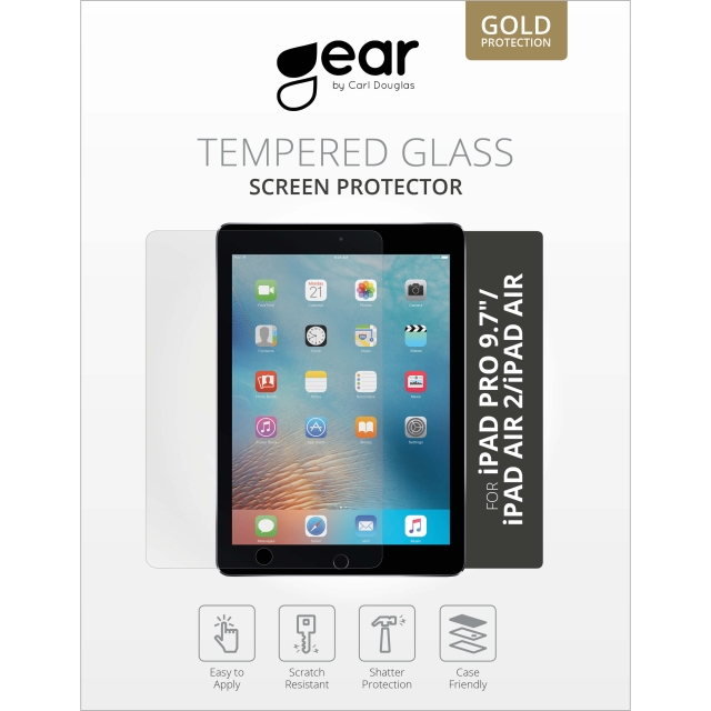 Gear Hardened 2.5D Glass for iPad Air/Air2/New/Pro 9,7"