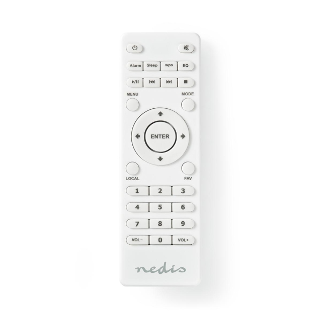 Nedis Replacement Remote Control | Suitable for: RDIN2000WT / RDIN2500WT | Fixed | 1 Device | Clear Lay-out | Infrared | White