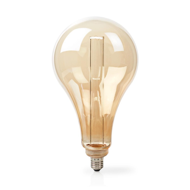 Nedis LED Filament Bulb E27 | PS165 | 3.5 W | 120 lm | 1800 K | Dimmable | With Gold Amber Finish | Retro Style | 1 pcs
