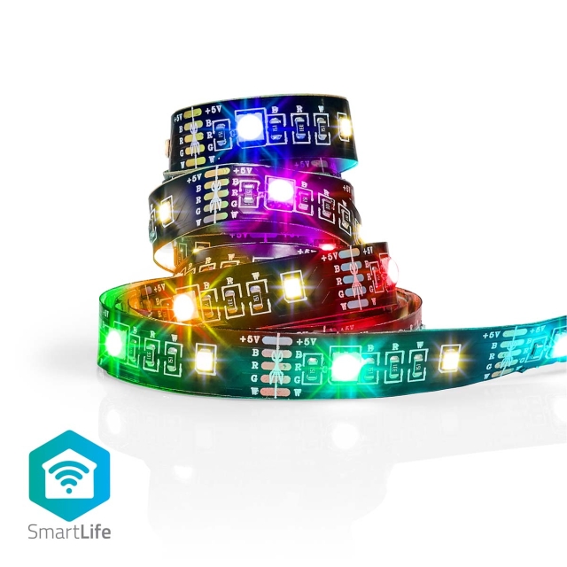 Nedis SmartLife LED Strip | RGB / Warm White | 2.00 m | IP20 | 2700 K | 380 lm | Android™ / IOS