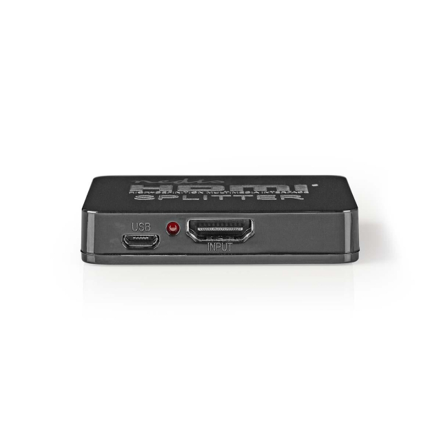Nedis HDMI™ Splitter | 2 port(s) | 2x HDMI™ Output | 4K@30Hz | 2.25 Gbps | ABS / PVC | Black