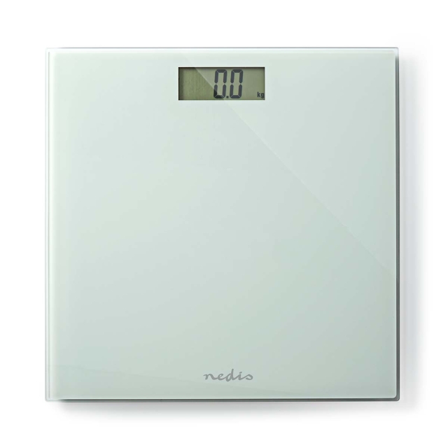 Nedis Personal Scale | Digital | White | Tempered Glass | Maximum weighing capacity: 150 kg