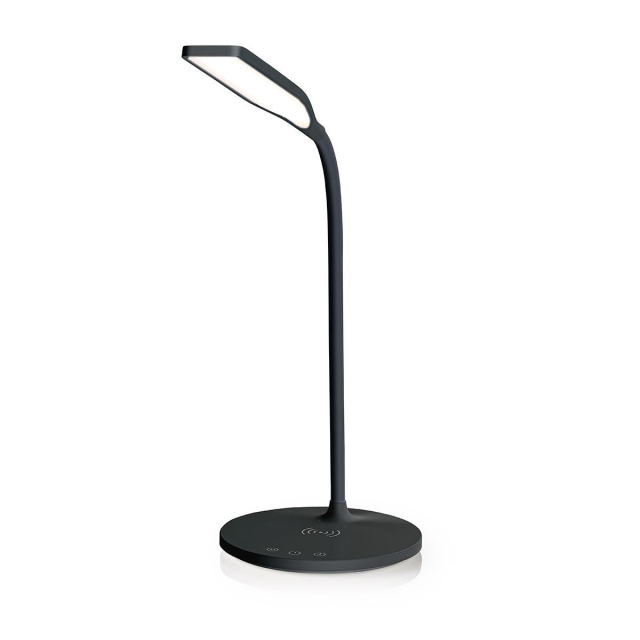 Nedis LED Lamp with Wireless Charger | Dimmer - On Product | LED / Qi | 10 W | With dimming | Cool White / Natural White / Warm White | 2700 - 6500 K