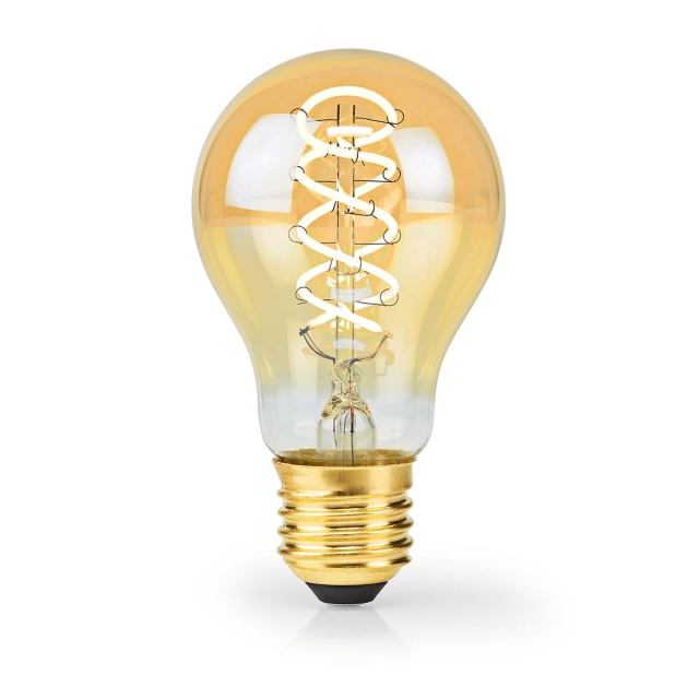 Nedis LED Filament Bulb E27 | A60 | 3.8 W | 250 lm | 2100 K | Dimmable | Extra Warm White | Retro Style | 1 pcs