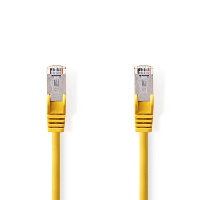 Nedis CAT5e Cable | SF/UTP | RJ45 Male | RJ45 Male | 20.0 m | Round | PVC | Yellow | Polybag