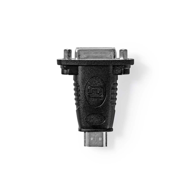 Nedis HDMI™ Adapter | HDMI™ Connector | DVI-D 24+1-Pin Female | Gold Plated | Straight | ABS | Black | 1 pcs | Box