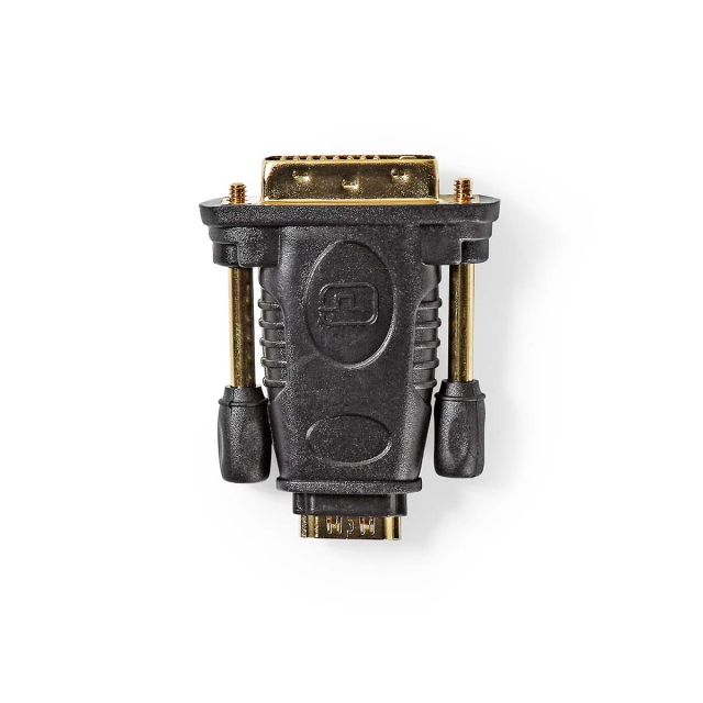 Nedis HDMI™ Adapter | DVI-D 24+1-Pin Male | HDMI™ Output | Nickel Plated | Straight | ABS | Black | 1 pcs | Box