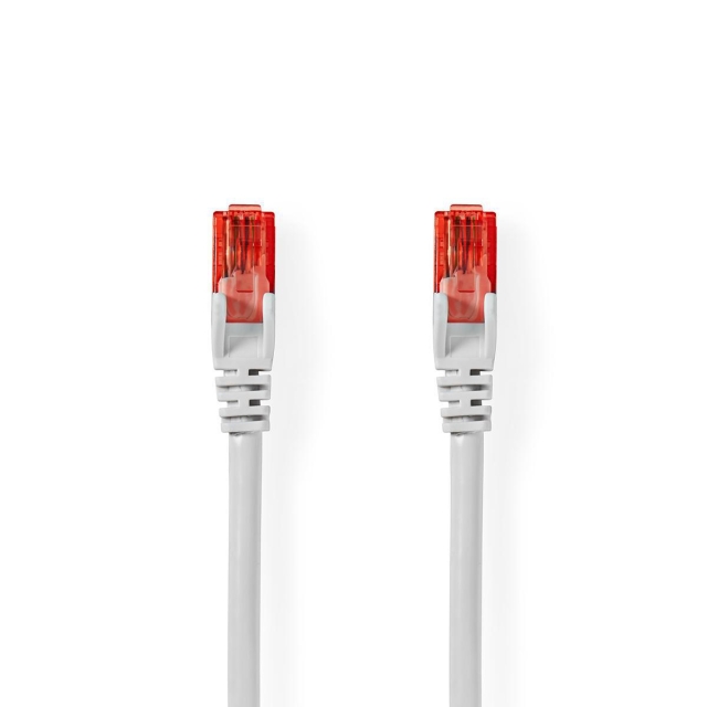 Nedis CAT6 Cable | RJ45 Male | RJ45 Male | U/UTP | 30.0 m | Round | PVC | White | Polybag