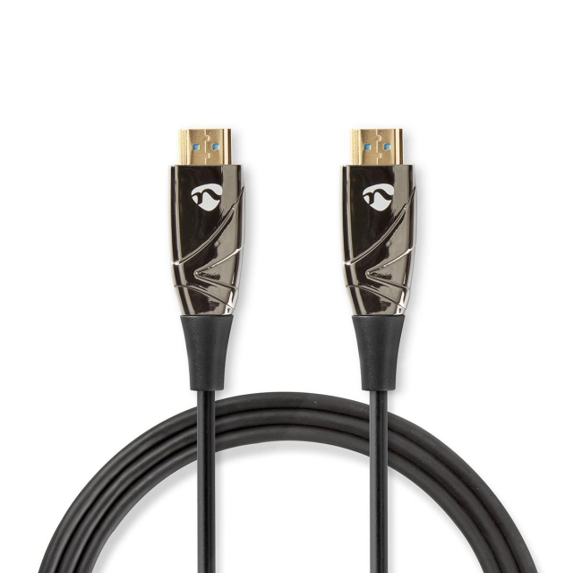Nedis Active Optical High Speed HDMI™ Cable with Ethernet | HDMI™ Connector | HDMI™ Connector | 4K@60Hz | 18 Gbps | 15.0 m | Round | PVC | Black | Gift Box
