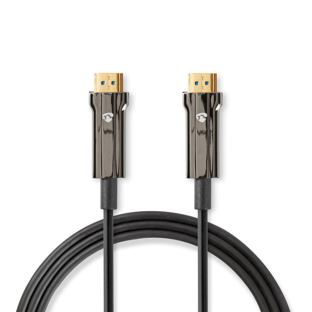 Nedis Active Optical Ultra High Speed HDMI™ Cable with Ethernet | HDMI™ Connector | HDMI™ Connector | 8K@60Hz | 48 Gbps | 20.0 m | Round | PVC | Black | Gift Box