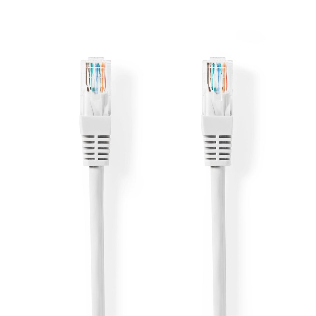 CAT5e Cable | U/UTP | RJ45 Male | RJ45 Male | 5.00 m | Round | PVC | White | Tag