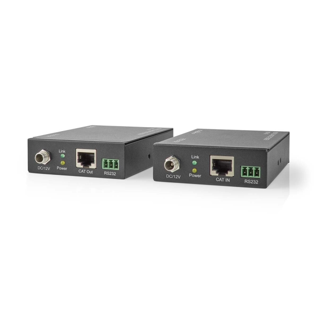 Nedis HDMI™ Extender | Over Cat6 | up to 60.0 m | 4K@60Hz | 18 Gbps | Metal | Anthracite