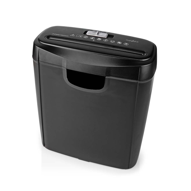 Nedis Paper Shredder | 6x A4 pages | 10 l | Safety standard: DIN 2 | 190 W | Black
