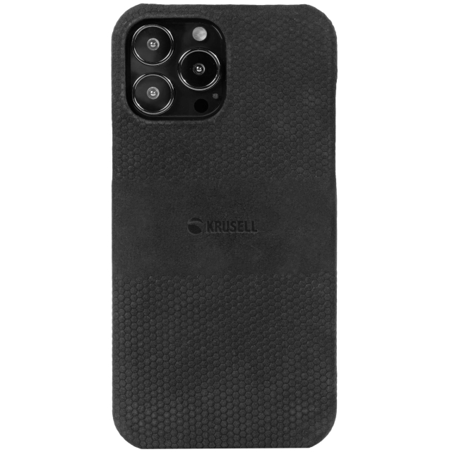 Krusell Leather Cover iPhone 13 Pro Black