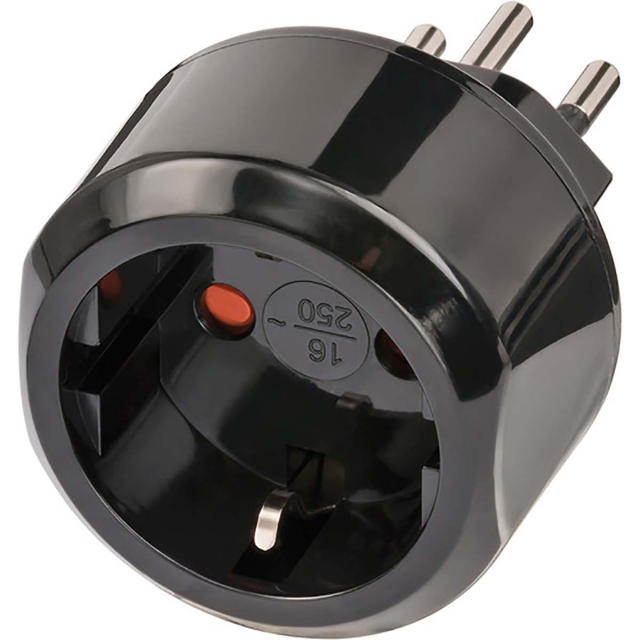brennenstuhl Travel Adapter Europe-to-Switzerland Earthed