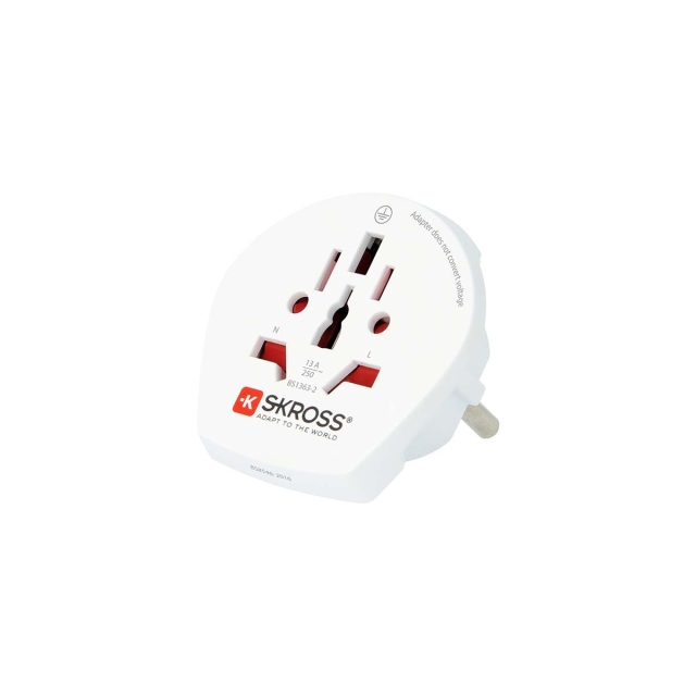 SKROSS Travel Adapter World-to-Europe Earthed