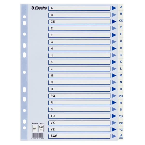 ESSELTE Register Non-Stop A4/A-Ö Vit