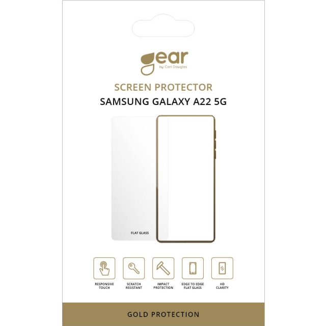 Gear Screen Protector 2.5D Gold Case Friendly - Samsung A22 5G