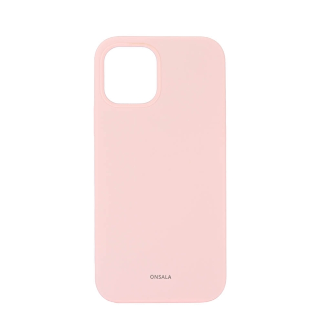 Onsala Phone Case Silicone Chalk Pink - iPhone 12 / 12 Pro