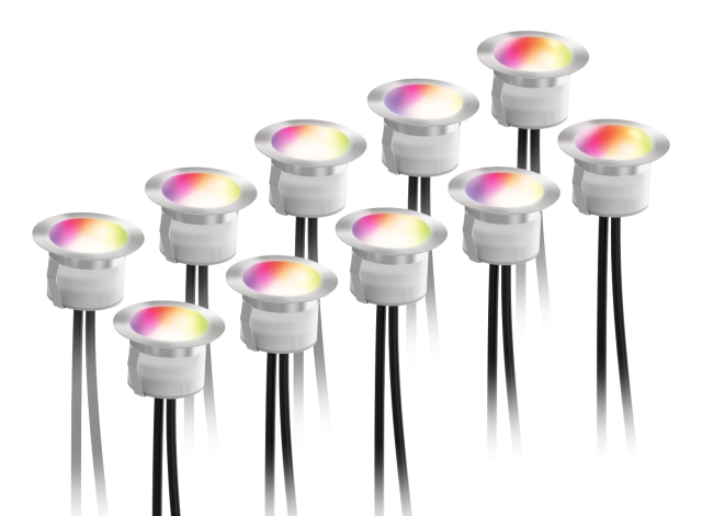 DELTACO SMART HOME SH-DLK01, smart altanbelysning, RGB & varmvitt