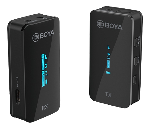 Boya Ultracompact 2.4GHz Dual-channel Wireless Microphone 1+1