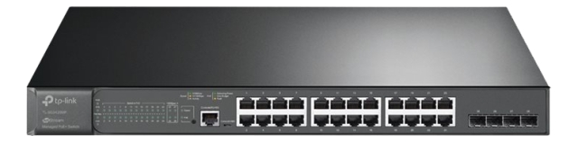 TP-Link JetStream™ 28-Port Gigabit L2+ Managed Switch with 24-Port PoE
