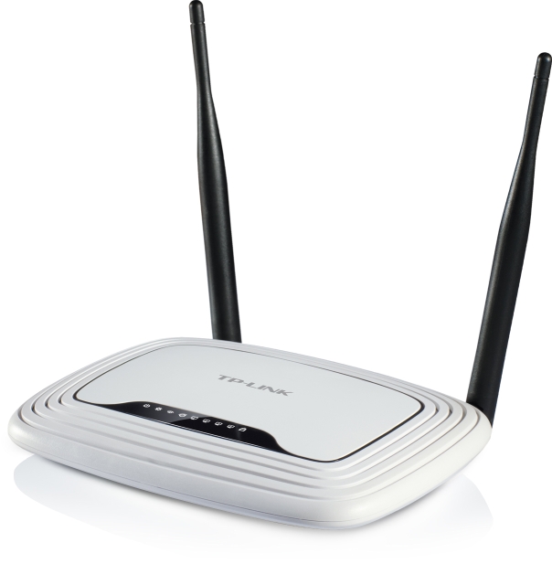 TP-LINK, trådlös router med 4-ports switch, 300Mbps, 802.11n