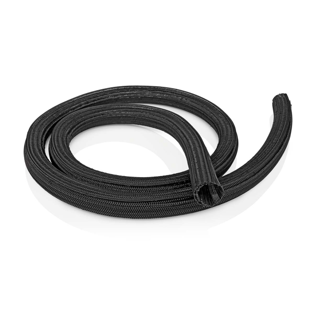 Nedis Cable Management | Sleeve | 1 pcs | Maximum cable thickness: 30 mm | Nylon | Black