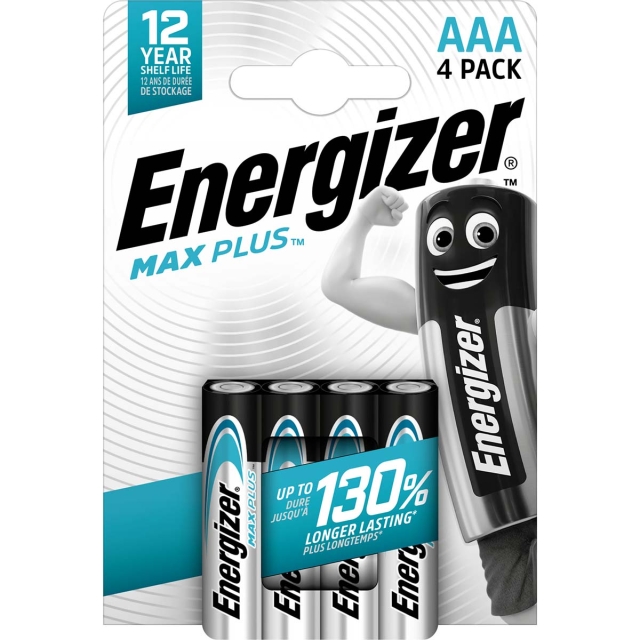 Energizer Alkaline Battery AAA | 1.5 V DC | 4-Blister