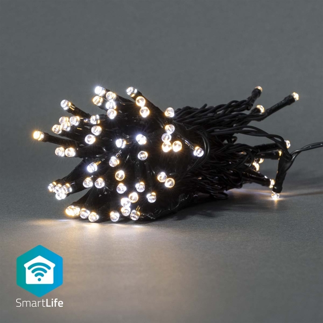 Nedis Smart Christmas lights | Wi-Fi | Warm to Cool White | 50 LED