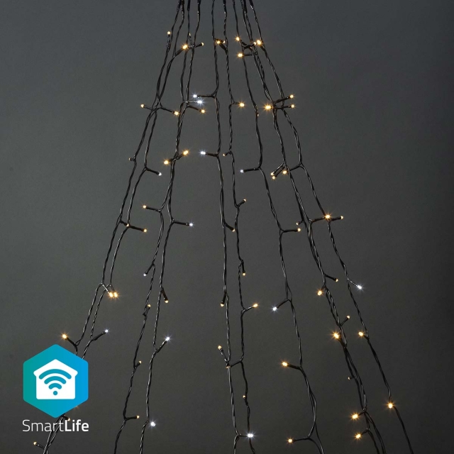Nedis Smart Christmas lights | Wi-Fi | Warm to Cool White | 200 LED