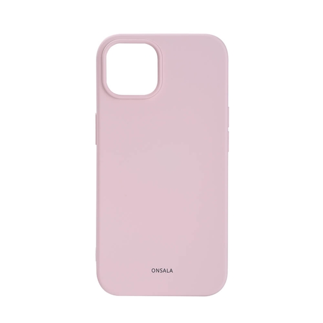 Onsala Phone Case Silicone Chalk Pink - iPhone 13/14