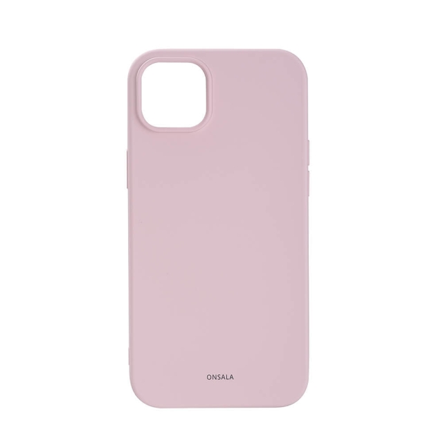Onsala Phone Case Silicone Chalk Pink - iPhone 14 Plus