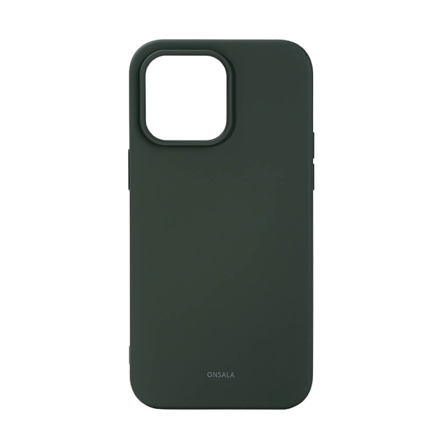 Onsala Phone Case Silicone Olive Green - iPhone 14 Pro Max