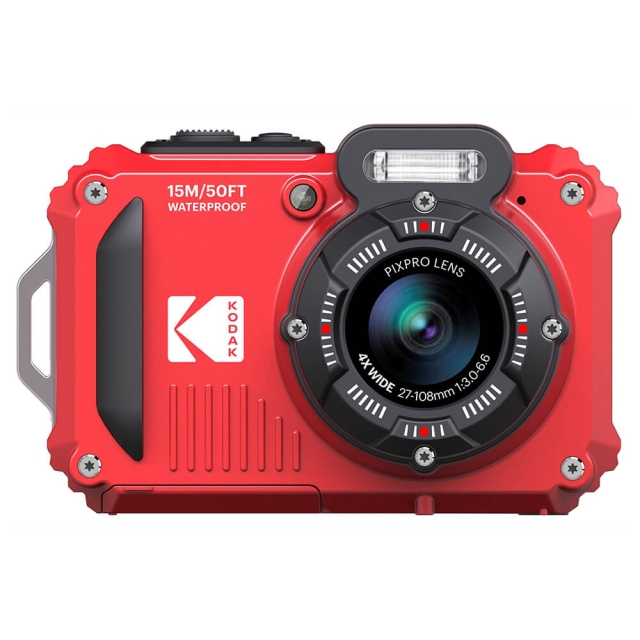 Kodak Digital Camera Pixpro WPZ2 5x WP 16MP Wifi Red