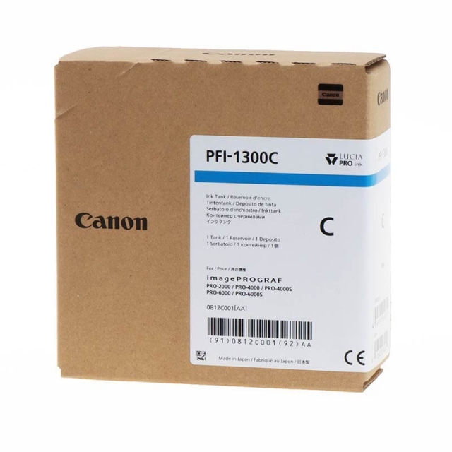 Canon Ink 0812C001 PFI-1300 Cyan