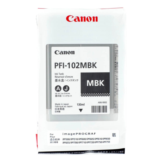 Canon Ink 0894B001 PFI-102 Matte Black