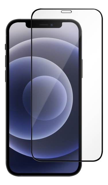 Essentials iPhone 12 mini, Tempered Glass, full fit, Black