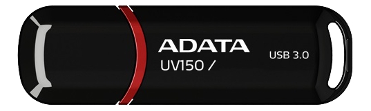 ADATA UV150 USB connector, 128GB, USB 3.0, black