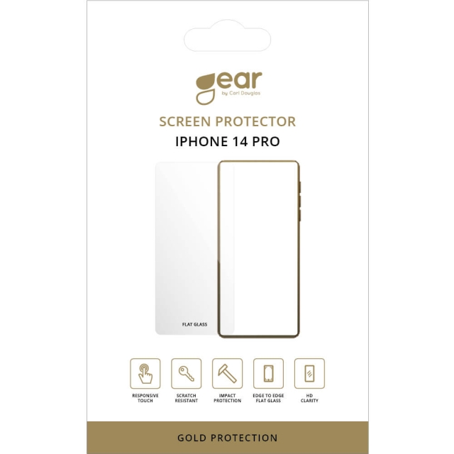 Gear Screen Protector 2.5D Gold Case Friendly - iPhone 14 Pro