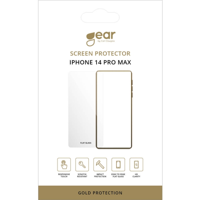 Gear Screen Protector 2.5D Gold Case Friendly - iPhone 14 Pro Max