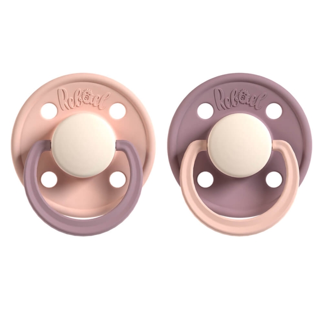 REBAEL Pacifier 2-Pack Size 2 Tornado Pearly Rhino / Misty Pearly Poodle