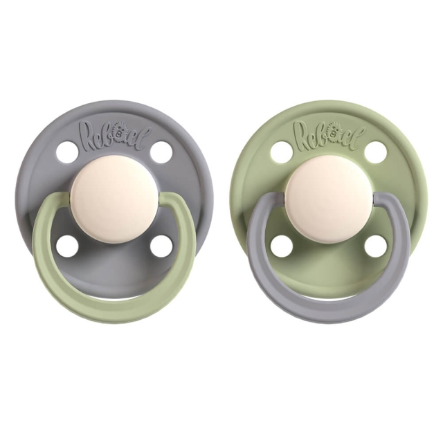 REBAEL Pacifier 2-Pack Size 2 Stormy Pearly Dolphin / Cloudy Pearly Pony