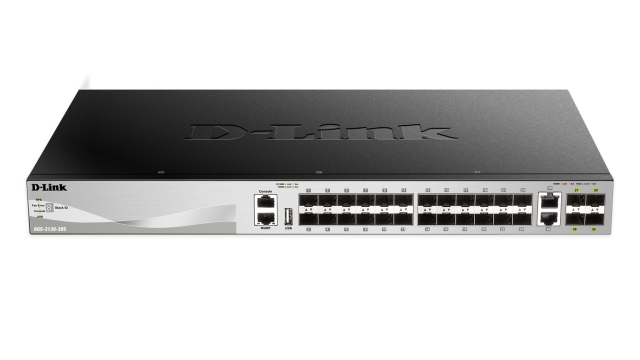 D-Link 24 SFP ports Layer 3 Stackable Managed Gigabit Switch