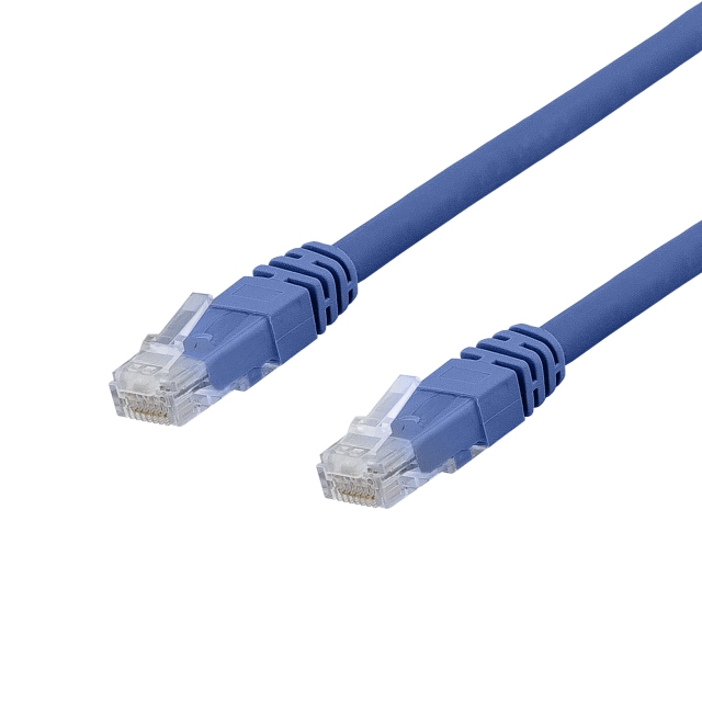 DELTACO U/UTP Cat6a patchkabel, LSZH, 0,3m, Blue